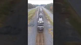 Norfolk Southern freight train Grover NC #drone #train #railfan #railfanning #trains #railroad #fyp