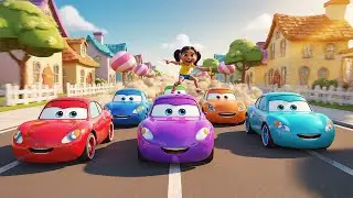 Six Little Toy Cars Beep Beep Beep | Nursery Rhymes for Kids & Baby Songs