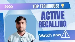 Best Way To Remember Everything You Learn ✨️ - BY Active Recalling Method 