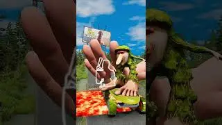 Funny Italian Brainrot Cars vs Giant Hand Clap in BeamNG #anime #beamngdrive