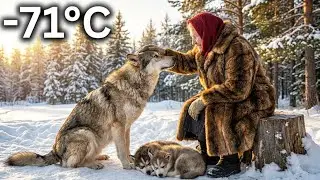 Survival at −79°C: Widow & Dog Face a Bear | Cinematic Survival Story Retelling