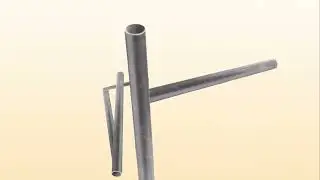 Metal pipe dances to doodle song