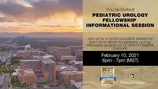 Pediatric Urology Fellowship Program Overview!