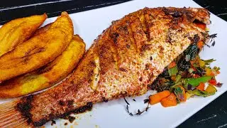 The Tastiest Stuffed Oven Baked Red Snapper I've ever had my whole life. You won't stop eating it!