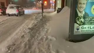 Winter Snow Walk in TORONTO! #snow 