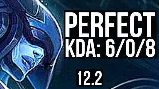 LISSANDRA vs ANIVIA (MID) | 6/0/8, 400+ games, 900K mastery, Dominating | KR Master | 12.2