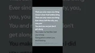 Drake - hotline bling (lyrics spotify version)
