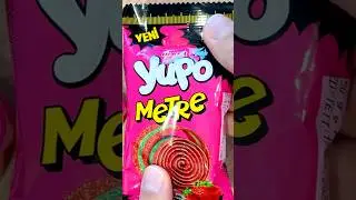 Candy Sour Roll 🍓 Yupo Metre Gummy Jelly Opening ASMR #candyopening #gummies #candyunboxing #jelly