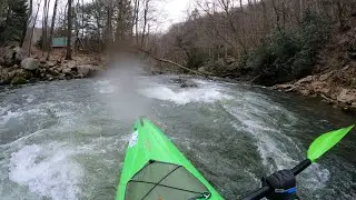Kayaking the Savage River at 1.96ft./370cfs, in Western Maryland's Savage River State Forest