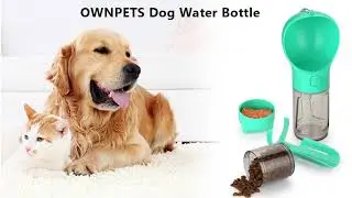 Ownpets Multifunctional Dog Water Bottle with Dog Dispenser