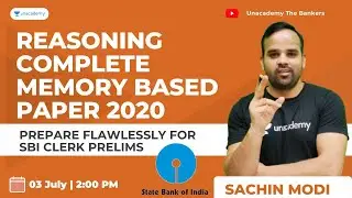 Memory Based Paper of SBI Clerk Prelims 2021 | All Shift Puzzle of SBI Clerk  Pre 2020|Sachin Modi
