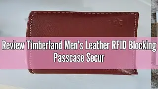 Review Timberland Men's Leather RFID Blocking Passcase Security Wallet, Black, One Size