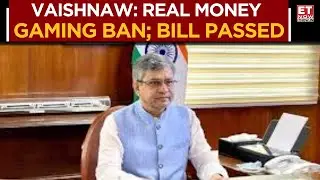 Ashwini Vaishnaw On Real Money Gaming Ban; Lok Sabha Passes Online Gaming Bill | Business News