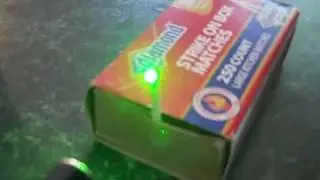 Lighting a Match with a 55mw laser