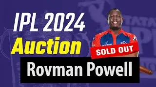 IPL AUCTION 2024: ROVMAN POWELL SOLD TO RAJASTHAN ROYALS