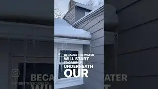 Damn ice dam #firsttimehomebuyer #homeinspector #homeinspection