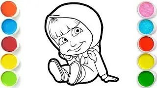 MASHA with spicy food Drawing, Painting & Coloring For Kids and Toddlers_ Child Art