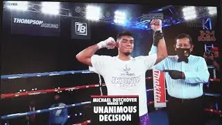 Midland native Michael Dutchover wins his bout against Ivan Benitez