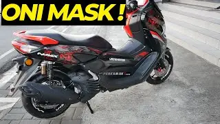 CUSTOM All new Yamaha NMAX 155 Red Oni Mask Young Motor Cargloss 🤑