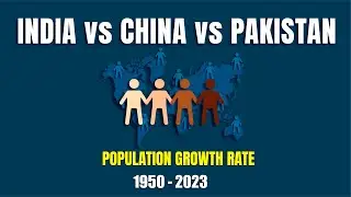 India vs China vs Pakistan (1950&ndash;2023) | Watch How Asia&rsquo;s Population Giants Transformed