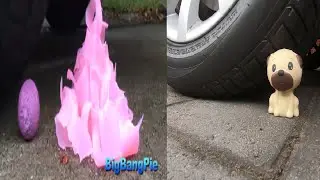 Best Car Tire Crushing ASMR #1 Compilation | BATH BOMBS - CRUNCY THINGS - FLORAL FOAMS