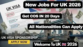 UK 🇬🇧 Work Visa 2026,UK Work Permit 2026,Jobs For Immigrants IN UK,Uk Work Visa Cost For Indian 2026