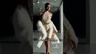 AI Fashion Runway | Luxury Knit Couture & Fur Look | GlamAura AI