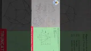 HOW TO DRAW THE FRONT ELEVATION, PLAN, END VIEW AND AUXILIARY VIEW OF AN HEXAGONAL PYRAMID