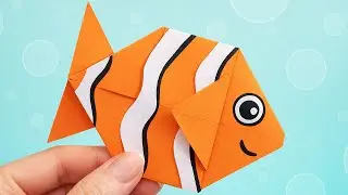 Как Сделать Рыбу из Бумаги - Простой Оригани!