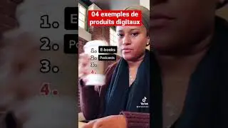 4 exemples de produits digitaux. E-commerce/vente en ligne