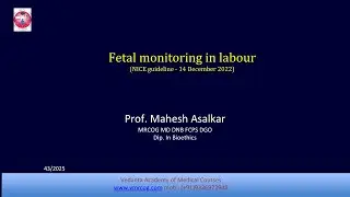 Fetal monitoring in Labour - Nice Guideline December 2022
