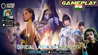 Global Launch! Hyper Front Mobile | Gameplay | Valorant Mobile Clone? | Hindi |