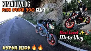 Kimadi Vlog | Hyper Riding 🤯🚀 on my KTM DUKE 390 gen 3 2025 ❤️&zwj;🩹| Crazy Leans and Reactions ☠️🥶 #ktm