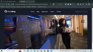 Figma to Meta Blog website design part-3 (Fix Header and Hero Section)