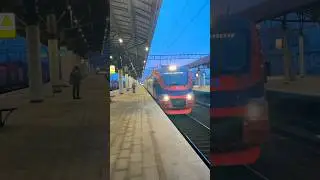 Самый новый рабочий РЭкс ЭП2Д 0288 прибывает на ст. Раменское
