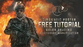 Photoshop Manipulation Breakdown | Color grading Free Tutorial | Puneeth Rajkumar | Cinematic Poster