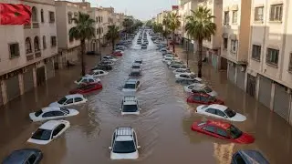 Morocco Underwater: Flood Chaos Sweeps Away Dozens of Cars in Kenitra and Benslimane