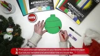 How to Make a Paper Ornament | A Festive Holiday Craft with Colored Paper from Staples