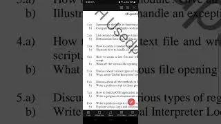 Python Programming JNTUH R18 CSE old question paper