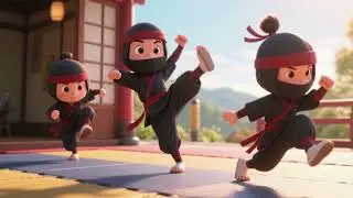 Three Little Ninjas Part 2 | Ninja Adventure Song for Kids | The Jingle Station