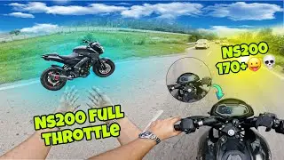 Ns200 Full Throttle On Highway || Ns200 Top Speed AKRA EXhaust Note ||
