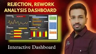 Rejection Rework Analysis Dashboard in Excel|#exceldashboard #datavisualization