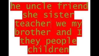 he she we they pronouns