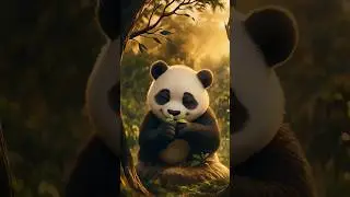 Little Panda, Big Promise 🌱🐼#panda #nature