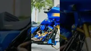 The beautiful Blue bagger from @BlockheadMoto moto giveaways!