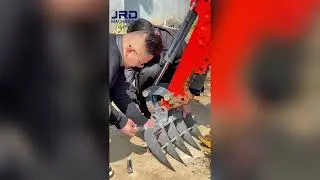 Mini Excavator Digging, Clearing & Auger Drilling | Full Field Demo (JRD Machinery)