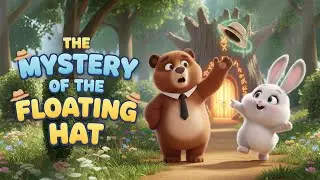 Fedora and Fur | The Mystery of the Floating Hat 🎩🐻🐰 Ep 2 #kidsstory #storytime #storytelling