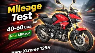 Hero Xtreme 125 mileage test speed 40 to 65 😱😱😱😱