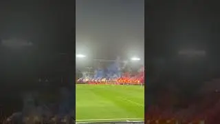 Sparta Prague ultras sector at home game against Slovan Liberec #sparta #prague #slovan #ultras