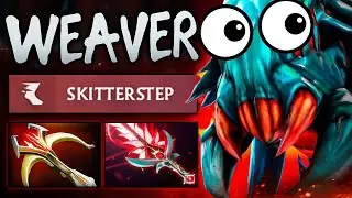 100% без ботинок🔥Weaver 967GPM 38 убийств, безумный урон, возвращение Bloodthorn + Daedalus Dota 2